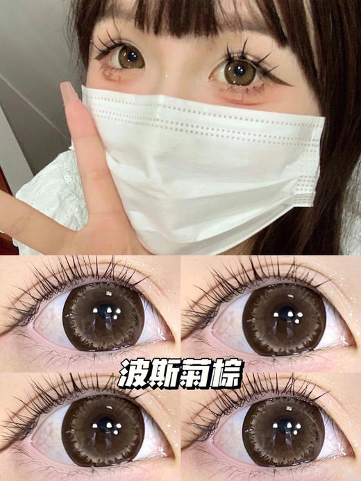 (年抛) 波斯菊棕 AgensColor / 大直径14.5 着色14.4 / (同品牌多副更划算 选款色板在详情页) 棕色美瞳 商品图12