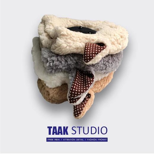 网红甜美小羊包帽 可爱套头帽子女秋冬日系羊羔毛保暖护耳帽学生 商品图7