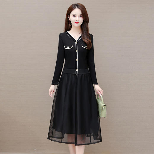 YWE GWB07时尚假两件套装连衣裙 商品图0