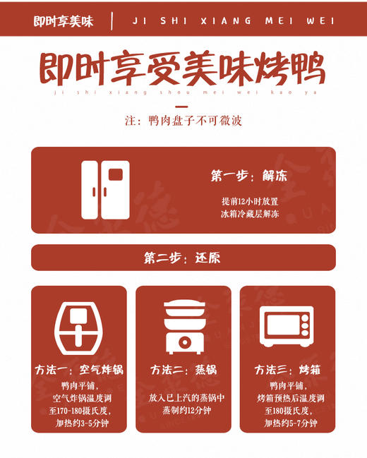 社群活动专享-全聚德烤鸭礼盒 手工切片整只烤鸭 1410g 包邮 商品图4
