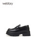 westory2022年新款甜辣jk英伦学院风真皮时髦高级厚底乐福鞋72671 商品缩略图2