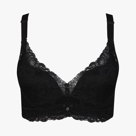 都市丽人聚拢升杯聚拢杯B杯常规内衣蕾丝薄3/4杯文胸四排扣树脂胶圈YB22A3 商品图4