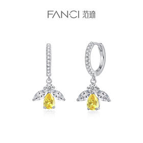 Fanci范琦 S925银 【蜂之语】耳饰奇遇花园系列纯银小众蜜蜂耳环