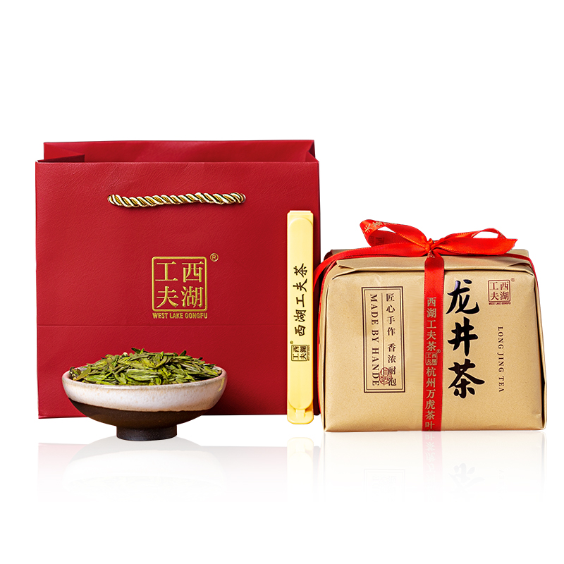 2022新茶上市  西湖工夫牌明前龙井  正宗杭州龙井茶  送长辈送亲友