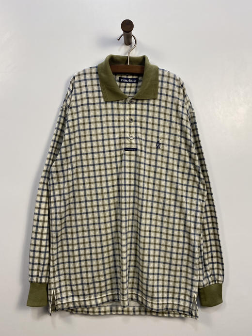 90年代 Vintage NAUTICA 长袖 POLO 衫_LPL(L) 商品图1