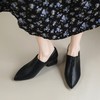 ZHR2022年秋冬新款英伦风黑色粗跟小皮鞋女复古时尚尖头通勤单鞋 商品缩略图3