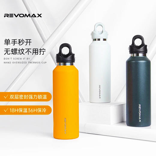 Revomax锐虎单手一秒开保温杯  便携出游运动户外 商品图0