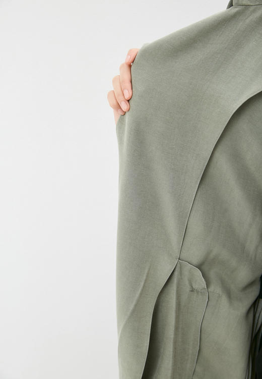 【超惠秒】Emporio Armani 女士防风无褶舒适面料中长款风衣外套 10137 商品图5