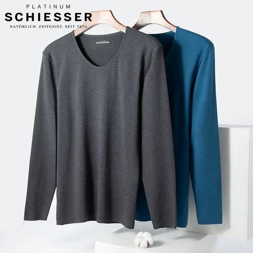 【蚕丝随型裁】SCHIESSER秋冬新款 德国舒雅内衣男 铂雅桑蚕丝再生纤维无痕男保暖上衣95/13018Q 95/13019Y 商品图2