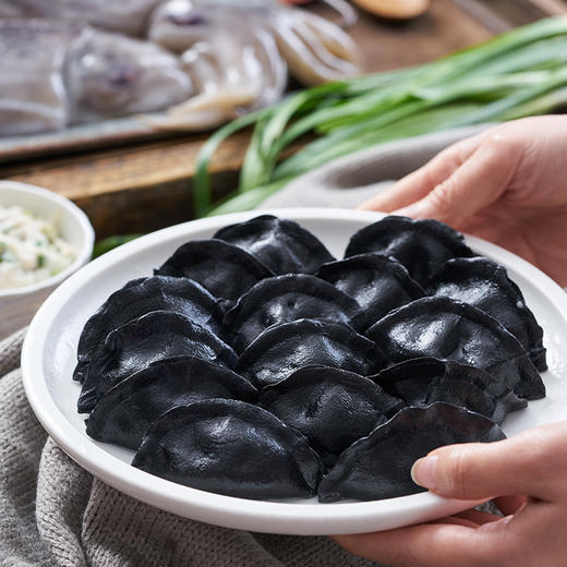 【水饺•墨鱼/鲅鱼/黄花鱼/红头鱼】#顺丰冷链  一人食组合  手工包制  1:2黄金比例 商品图0