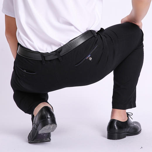 特大码【DM】大依优型男士大码长裤全棉商务休闲宽松百搭肥佬大号加肥休闲长裤男300斤 商品图8