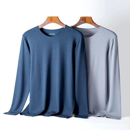 【暖柔】SCHIESSER舒雅保暖内衣男铂雅莫代尔发热纤维加绒圆领打底厚款（套装）95/19044W 商品图2