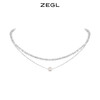ZEGL碎银几两叠戴项链女生轻奢小众高级设计感人鱼姬珠双层锁骨链 商品缩略图2