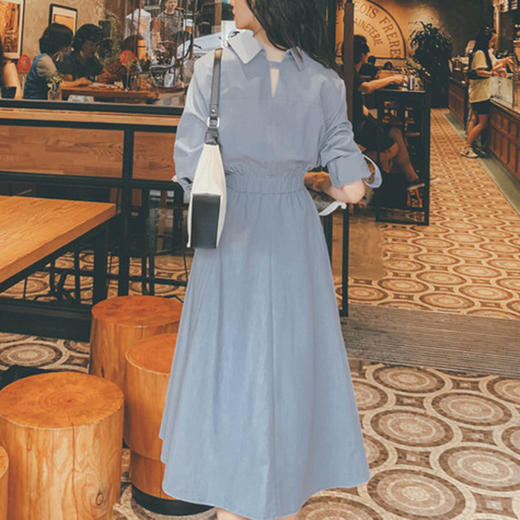 裁缝学苑AX03 长袖衬衫连衣裙纸样女装2022新款收腰服装衣服打板 商品图2