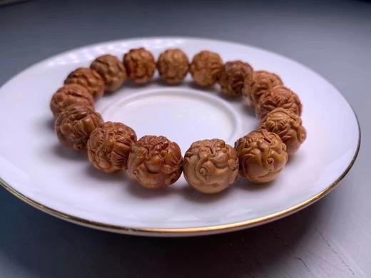 【青山特惠】印度迈索尔老山檀招财辟邪1.5*15颗貔貅手串L28 商品图2