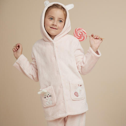 【珊瑚绒】SCHIESSER德国舒雅女童珊瑚绒家居套装3F/18592H 商品图0