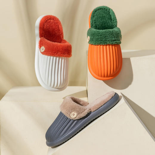 【主播推荐 可拆洗棉拖鞋 洗刷更方便】女款可拆卸冬天防寒保暖防水学生韩版家用冬季外穿男 商品图8