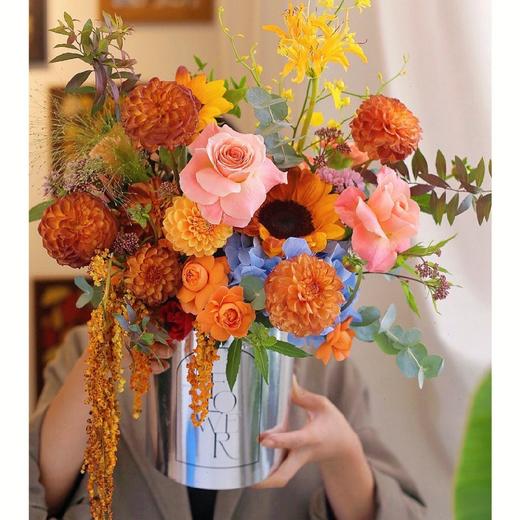 《秋》-玫瑰混搭抱抱桶 商品图0