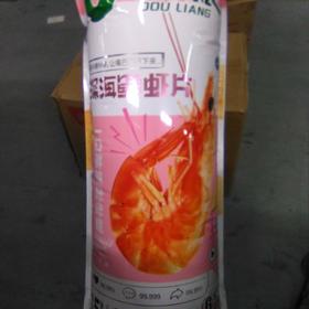 抖粮 深海鲜虾片 252g 香辣味
