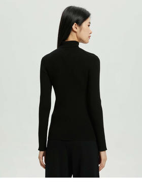 【9月21日上午11:00返场秒杀】C家 圆领和高领 2款实用针织打底衫 巨舒适 春秋女装简约舒适打底修身针织衫