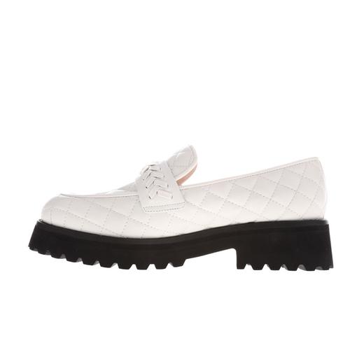 sheme  新中式塔塔尔族皮窝子工艺菱格纹厚底乐福单鞋可定制 商品图7