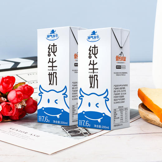 皇氏乳业神气水牛纯牛奶  纯正广西奶水牛  冷冻更好喝 商品图2