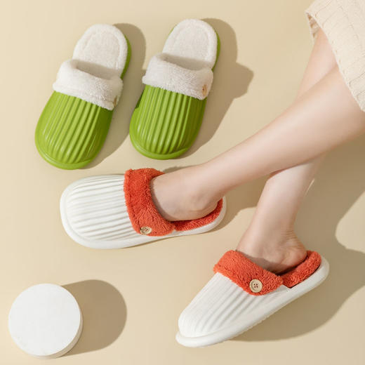 【主播推荐 可拆洗棉拖鞋 洗刷更方便】女款可拆卸冬天防寒保暖防水学生韩版家用冬季外穿男 商品图1