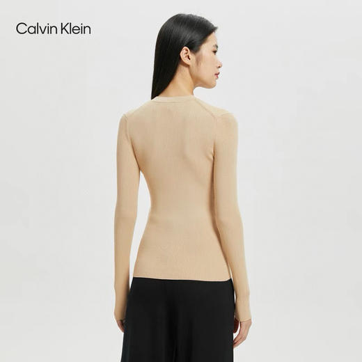 【9月21日上午11:00返场秒杀】C家 圆领和高领 2款实用针织打底衫 巨舒适 春秋女装简约舒适打底修身针织衫 商品图5