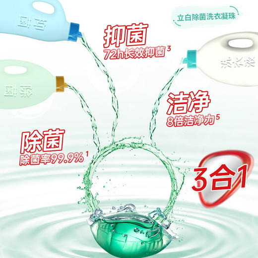 立白洗衣凝珠三合一208颗 除菌抑菌洁净柔护 樱花持久留香 浓缩洗衣液 洗衣珠 洗衣球 留香珠 快洗无残留 商品图7