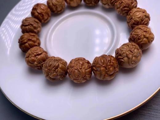 【青山特惠】印度迈索尔老山檀招财辟邪1.5*15颗貔貅手串L28 商品图1