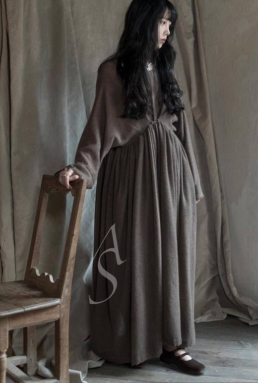 Daniela Gregis  红色/灰褐色双扣丝绒芭蕾舞鞋 商品图11