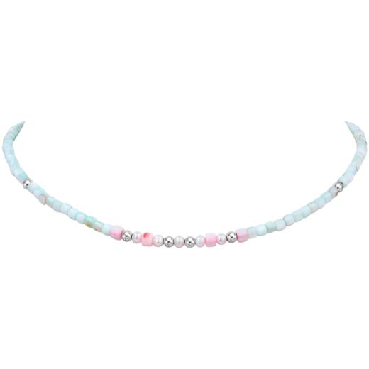 ZEGL设计师新中式串珠叠戴项链女轻奢小众2023年新款蝴蝶结多巴胺穿搭锁骨链 商品图4