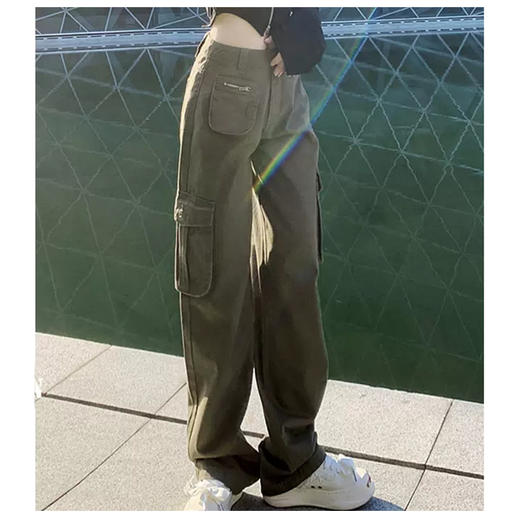 裁缝学苑AX01 复古工装显瘦牛仔裤纸样女装裤子衣服装打版裁剪图 商品图3