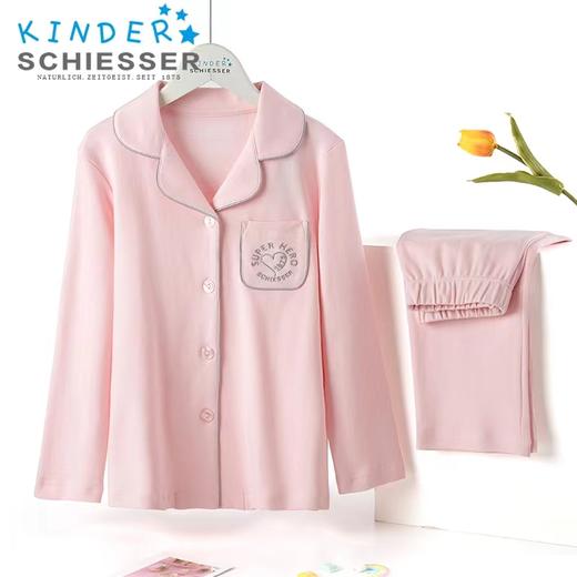 【经典针织棉】SCHIESSER德国舒雅童装女童100%针织棉柔软亲肤长袖长裤家居套装3F/18609H 商品图0