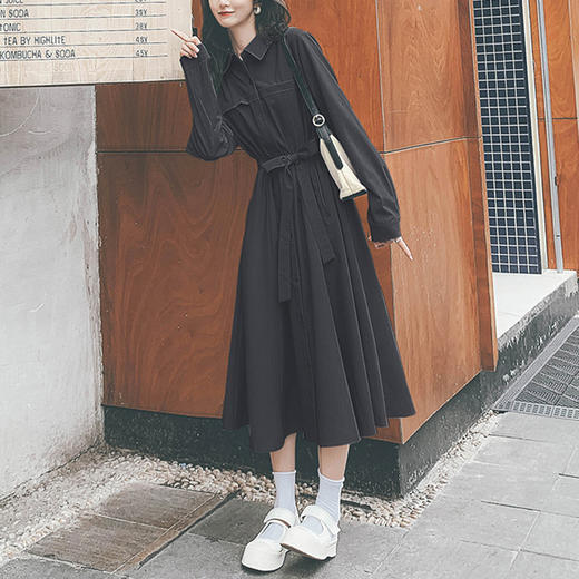 裁缝学苑AX03 长袖衬衫连衣裙纸样女装2022新款收腰服装衣服打板 商品图3