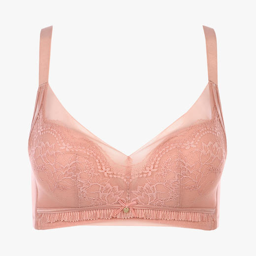 都市丽人聚拢升杯聚拢杯B杯常规内衣蕾丝中厚3/4杯文胸三排扣树脂胶圈YB21A1 商品图5