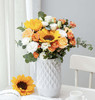 【快乐旋律】向日葵➕蔷薇➕洋桔梗精品瓶花 商品缩略图0