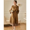 欧芮儿驼色双面毛呢外套女秋冬新款2021宽松显瘦气质羊毛中长大衣 商品缩略图2