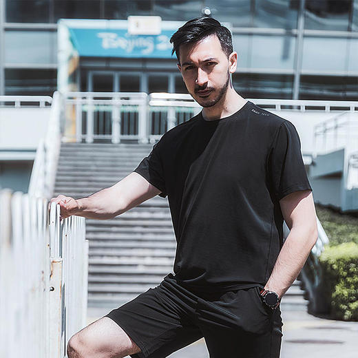 SKAH 3D冰点矩阵透气T恤/空调冰丝裤 轻薄吸湿速干 商品图2