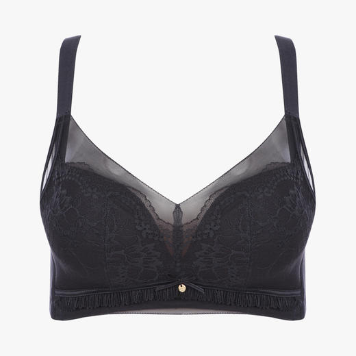 都市丽人聚拢升杯聚拢杯B杯常规内衣蕾丝中厚3/4杯文胸三排扣树脂胶圈YB21A1 商品图3