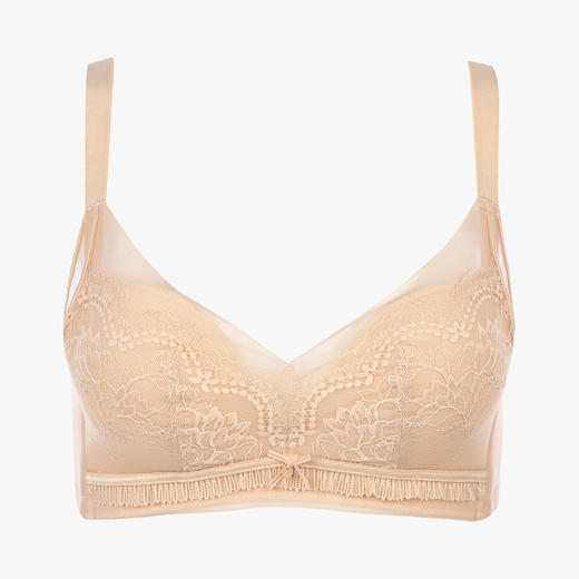 都市丽人聚拢升杯聚拢杯B杯常规内衣蕾丝中厚3/4杯文胸三排扣树脂胶圈YB21A1 商品图6