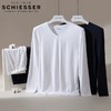 【椰油】SCHIESSER德国舒雅保暖内衣 男士莫代尔V领无痕纯色青年打底长袖上衣薄款保暖（单上衣）95/19147Q 请点击详情页最下方链接选择 配套上衣95/19148Y 商品缩略图1