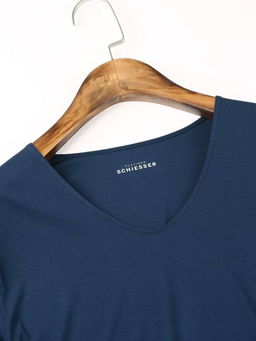 【超细莫代尔】SCHIESSER德国舒雅内衣男士高端铂雅超细莫代尔秋衣单上衣薄款保暖95/16086Q 95/16087Y 商品图2