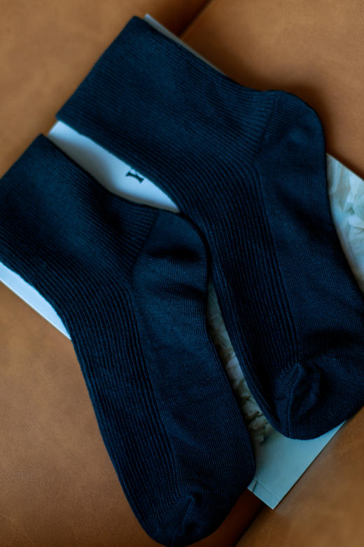 黑色瘦瘦袜（一组六双） 商品图0