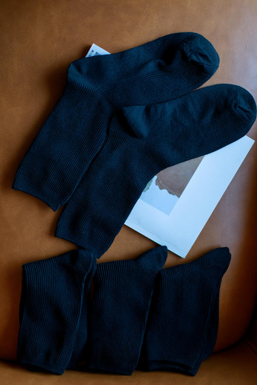 黑色瘦瘦袜（一组六双） 商品图1