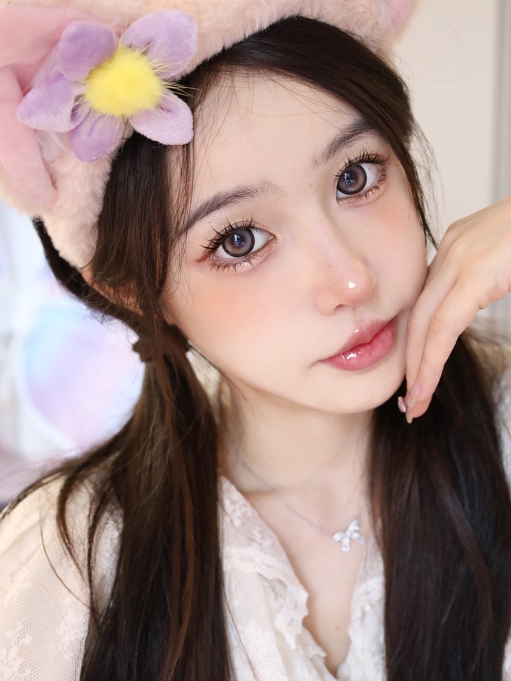 LOVEIIKIRA年抛隐形眼镜 紫色泡泡14.5mm 1副/2片-VVCON美瞳网14