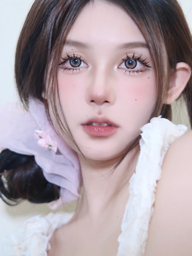 LOVEIIKIRA年抛隐形眼镜 紫色泡泡14.5mm 1副/2片-VVCON美瞳网22