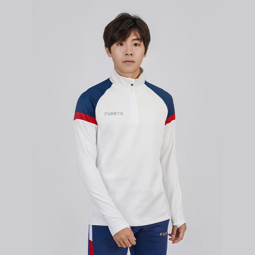蜂锐FUNRYO半定制㕕系列足球半拉链训练服出场夹克连帽运动夹克 商品图4