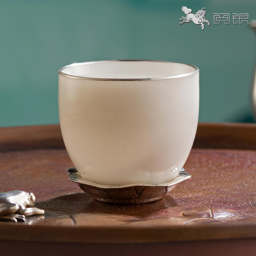 阅银 茶具《蛙声一片》瓷银茶杯 手工茶器茶杯茶壶 商品图4