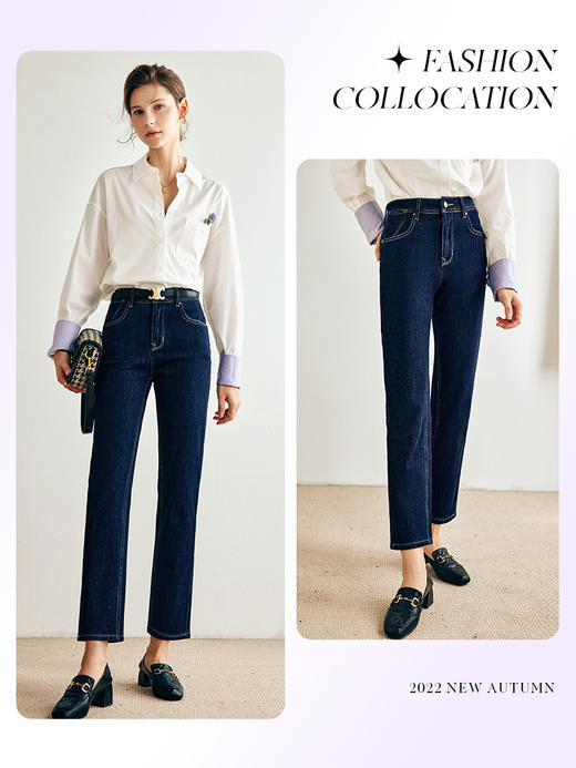 OLrain欧芮儿法式白色衬衫女早秋2022新款职业风宽松刺绣撞色衬衣 商品图4